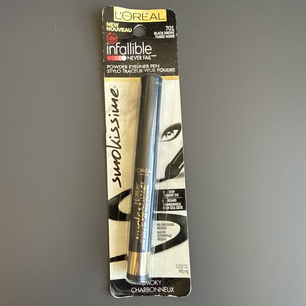 Loreal Infallible Smokissime Powder Eyeliner Pen #701 Black Smoke (New/Sealed)